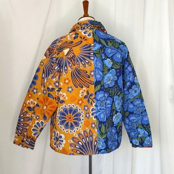 FARM RIO Jacket S Mixed Yawanawa Double Face Reversible Winter - Picture 7 of 16